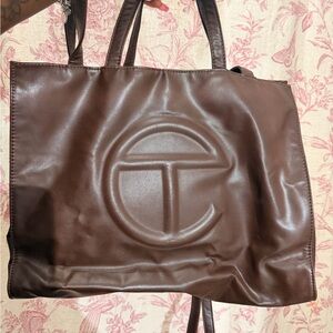 Telfar Brown Medium Shopper Bag